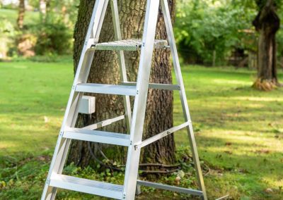 Trapladder ongelijke grond nivellering
